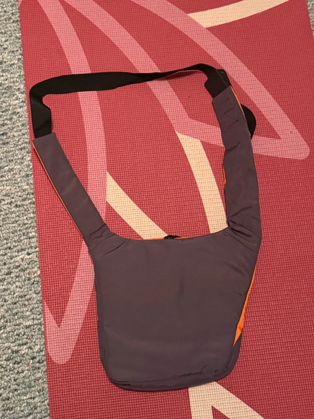 Orange Crossbody Messenger Bag